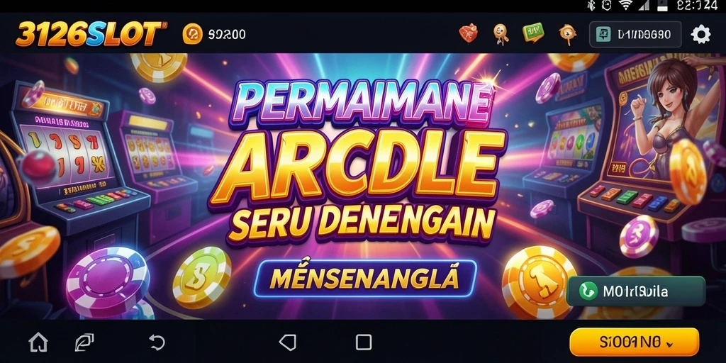 Screenshot menunjukkan gameplay seru game slot arcade 3126SLOT.