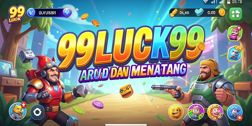 Screenshot gameplay seru dari 99LUCK99 yang menunjukkan aksi intens di arena arcade.