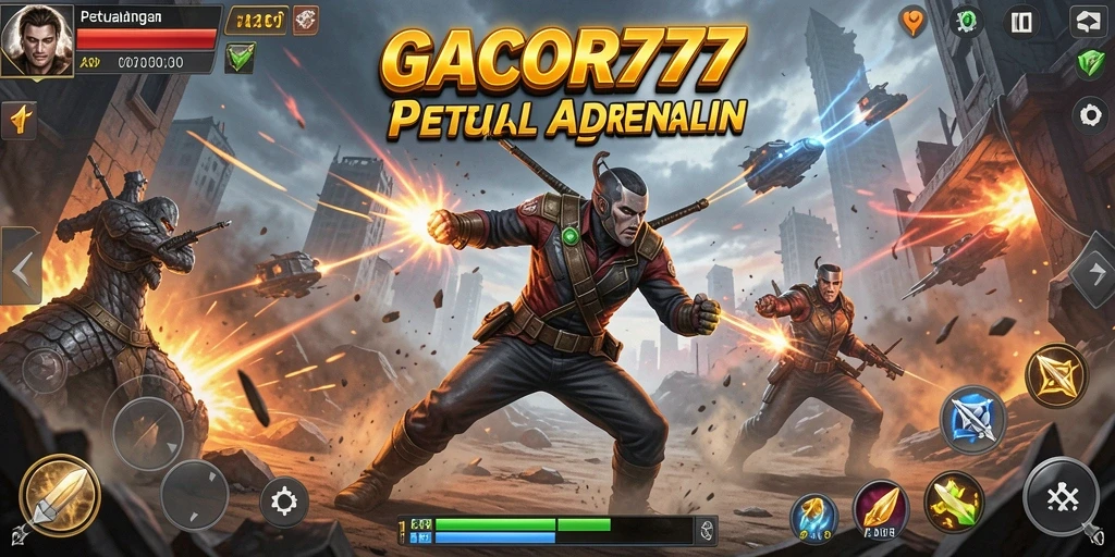 Tangkapan layar GACOR777 menampilkan aksi pertempuran yang mendebarkan.