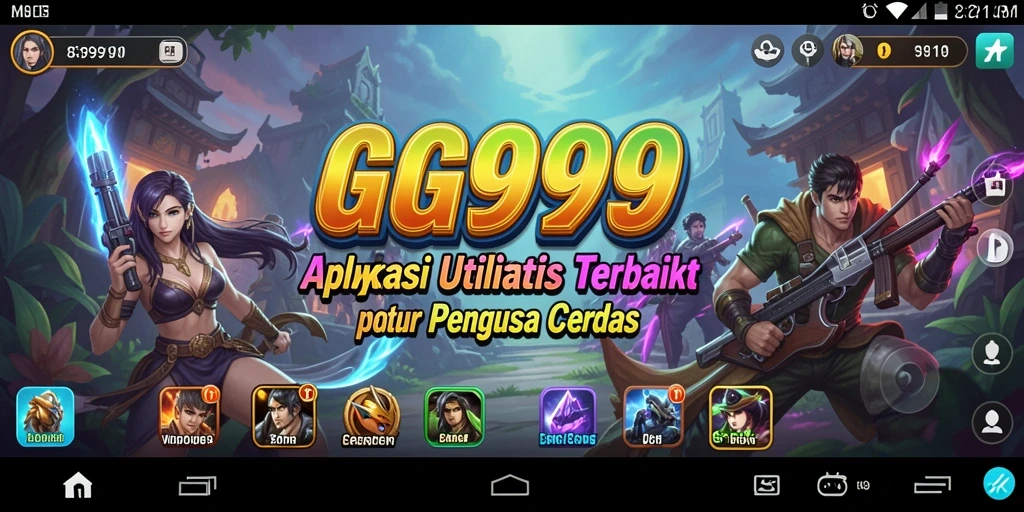 Tampilan antarmuka GG999 yang sederhana dan fungsional.