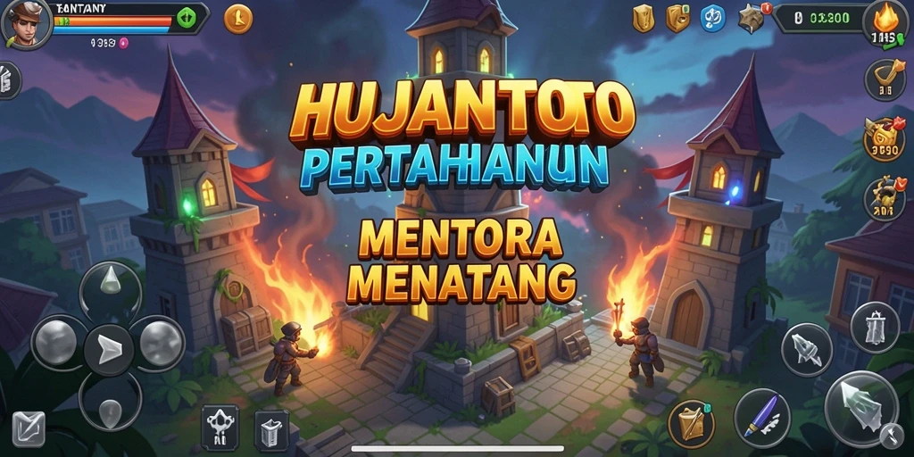 Gameplay seru dan menantang dari HUJANTOTO dalam aksi Tower Defense.
