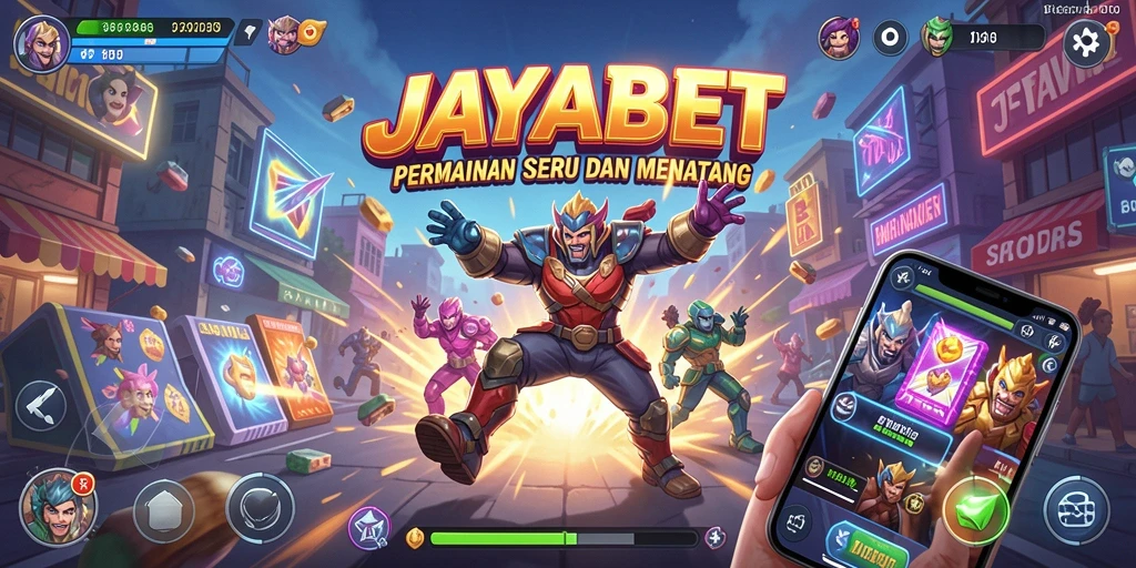 Tampilan gameplay JAYABET yang menantang dan penuh warna.