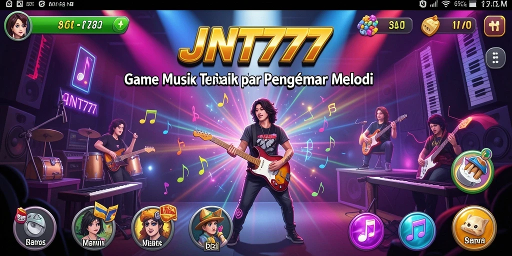 Tampilan menarik dari gameplay JNT777 yang penuh warna.
