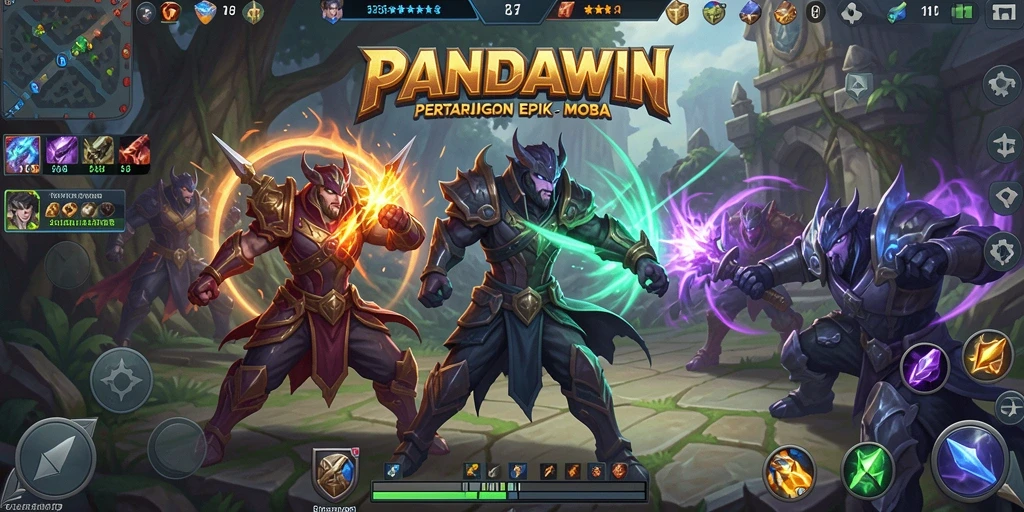 Gameplay seru dan mendebarkan dalam PANDAWIN.