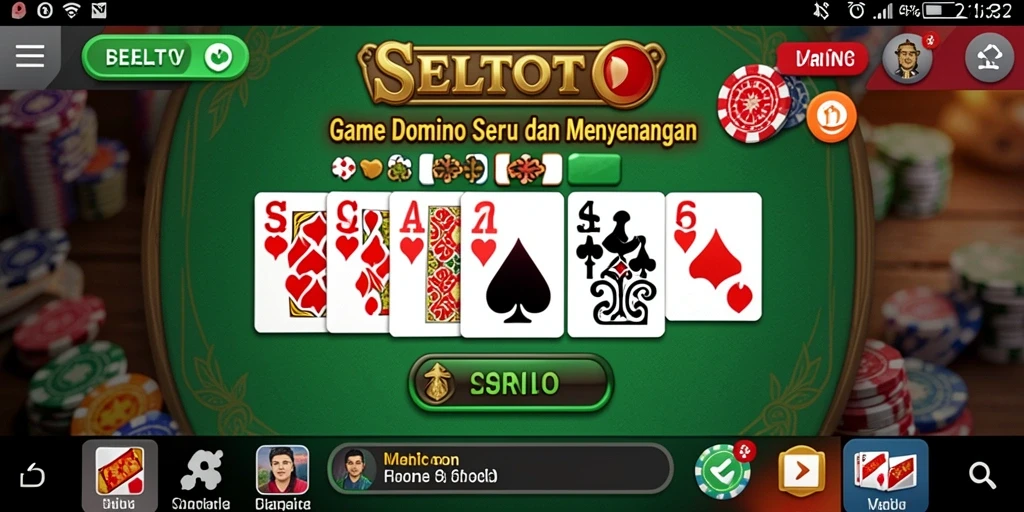Tampilan gameplay seru dalam permainan Domino SELTOTO.