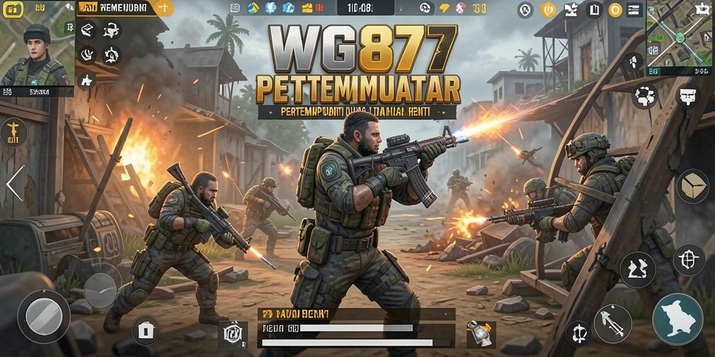 Tampilan gameplay seru di arena pertempuran Battle Royale.
